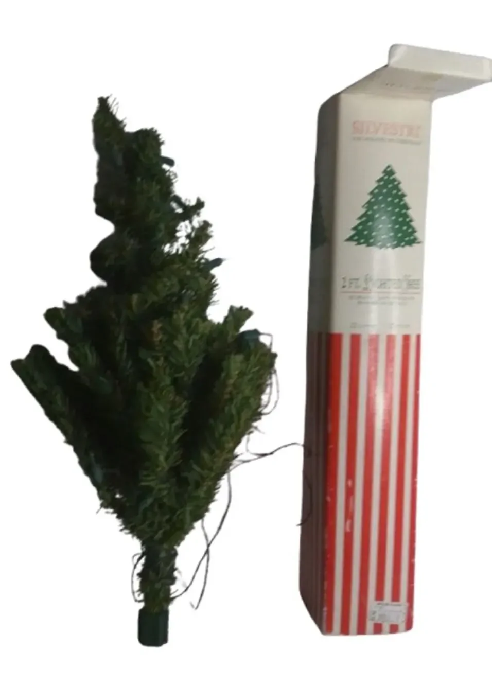 Vintage Silvestri Christmas Tree 2 Foot Lighted White Lights 24 Inches READ